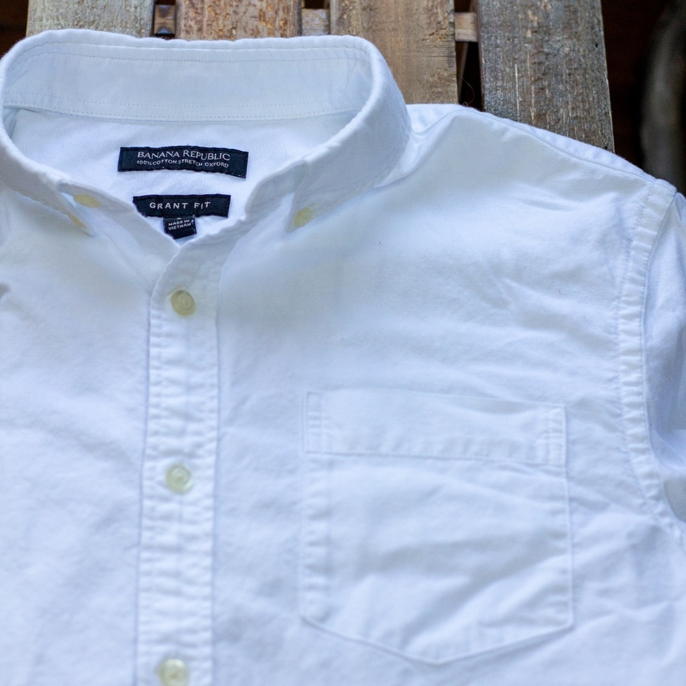 Banana Republic Grant Slim Fit Oxford